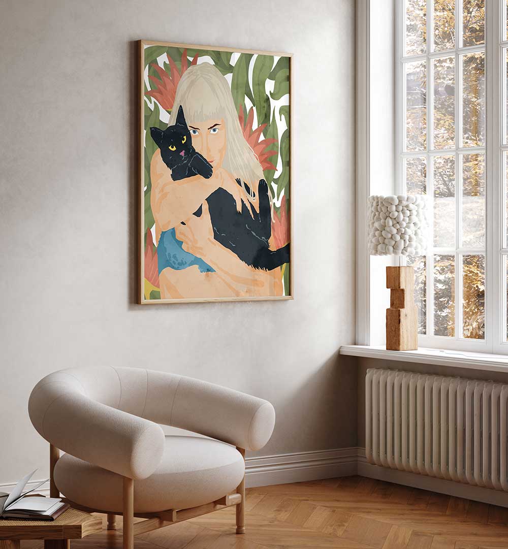 CAT LADY , PORTRAITS & FIGURATIVE ILLUSTRATIONS