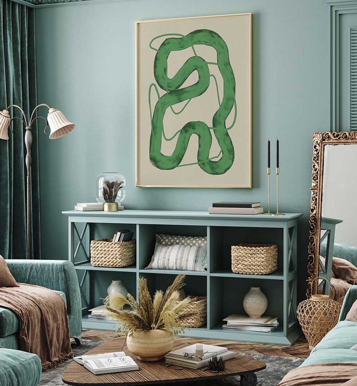 LINE ART ABSTRACT I , LINE ART PAINTINGS