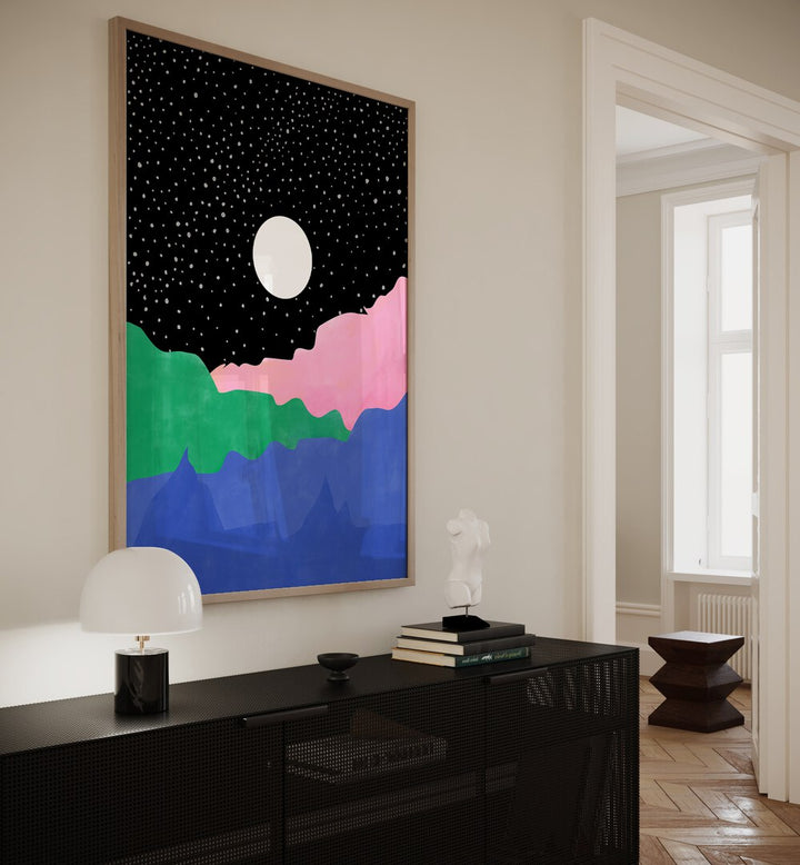Stunning MOON, LANDSCAPE PAINTINGS by Elena Ristova, showcasing vibrant colors and enchanting moonlit scenes.