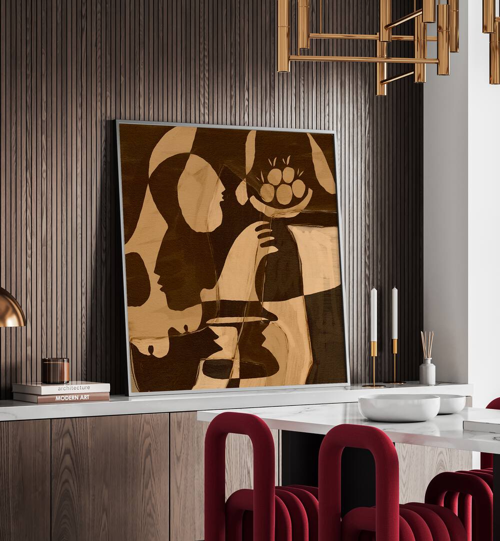 Sophisticated ESSENCE II, ABSTRACT PAINTINGS enrich modern living spaces with elegance and artistic flair.