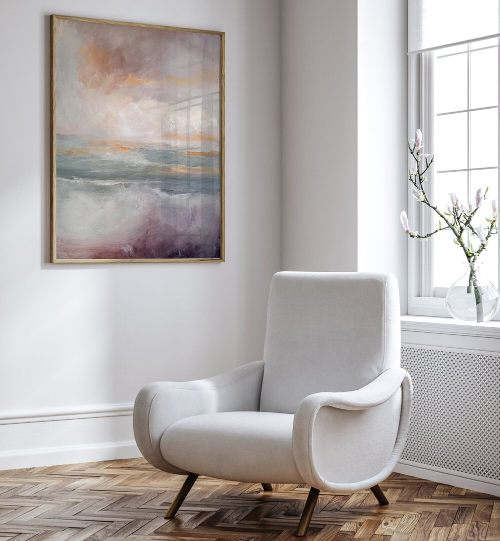 Transform your space with ON MYSTIC SEAS, ABSTRACT PAINTINGS, capturing the serene beauty of oceanic tranquility.