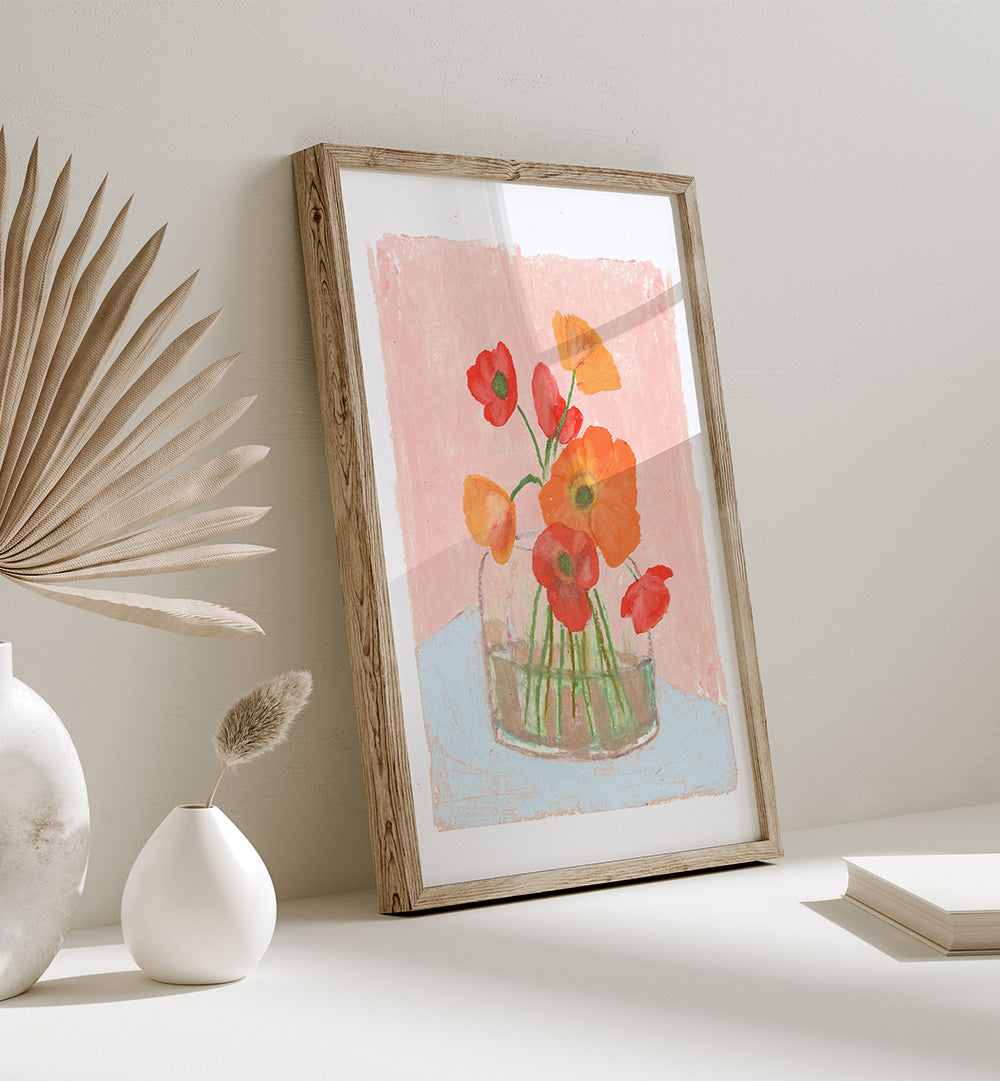 PASTEL FLOWERS , FLORAL FLOWER PAINTINGS