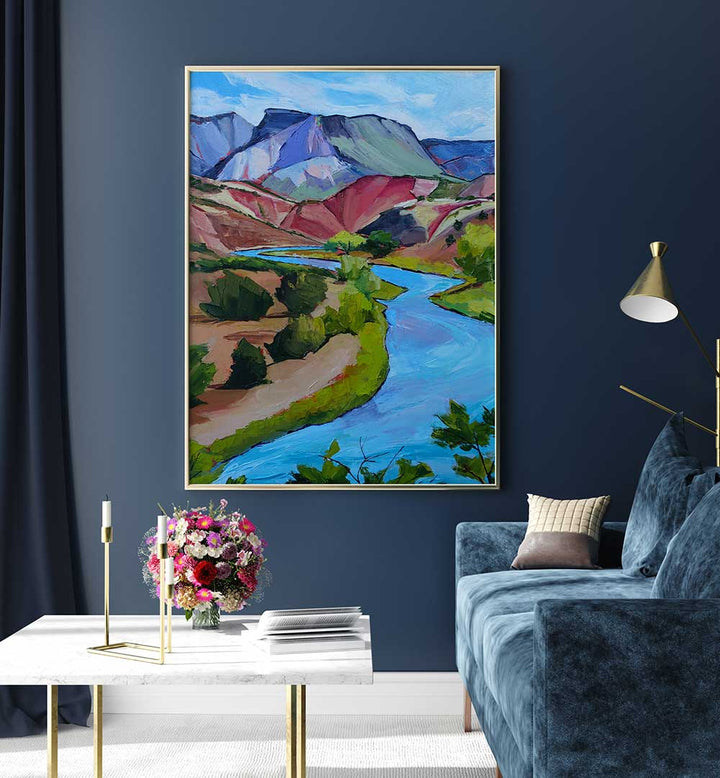 NEW MEXICO RIVER , LANDSCAPE PAINTINGS