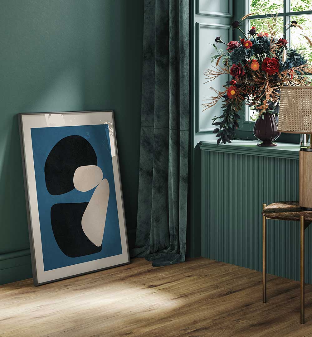 CONTRASTING SHAPES , ABSTRACT PAINTINGS