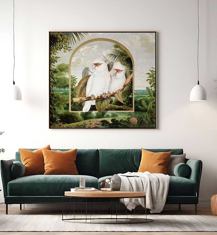 PARROTS' PARADISE II , ANIMAL PAINTINGS
