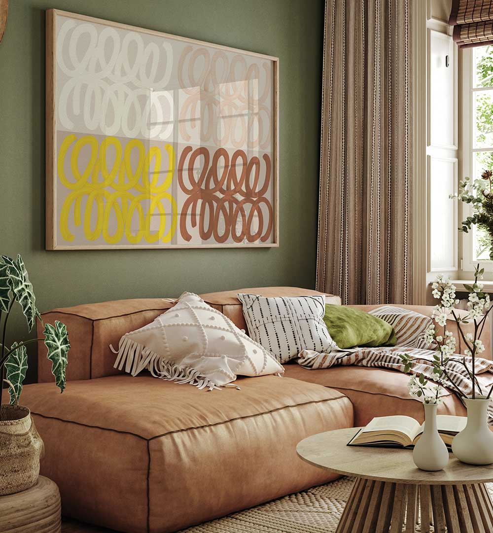 QUADRANTS OF LOOPS , ABSTRACT PAINTINGS