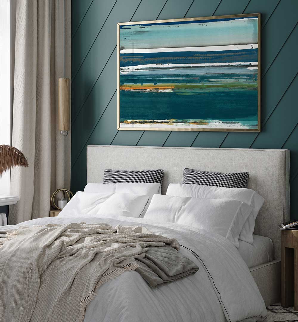 Enhance your decor with MEDITERRANEAN SEA II, LANDSCAPE PAINTINGS, showcasing serene coastal beauty in any space.