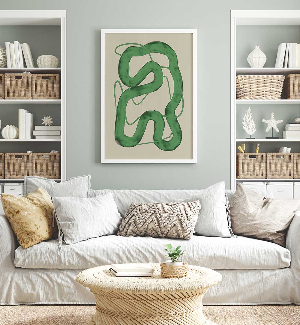 LINE ART ABSTRACT I , LINE ART PAINTINGS