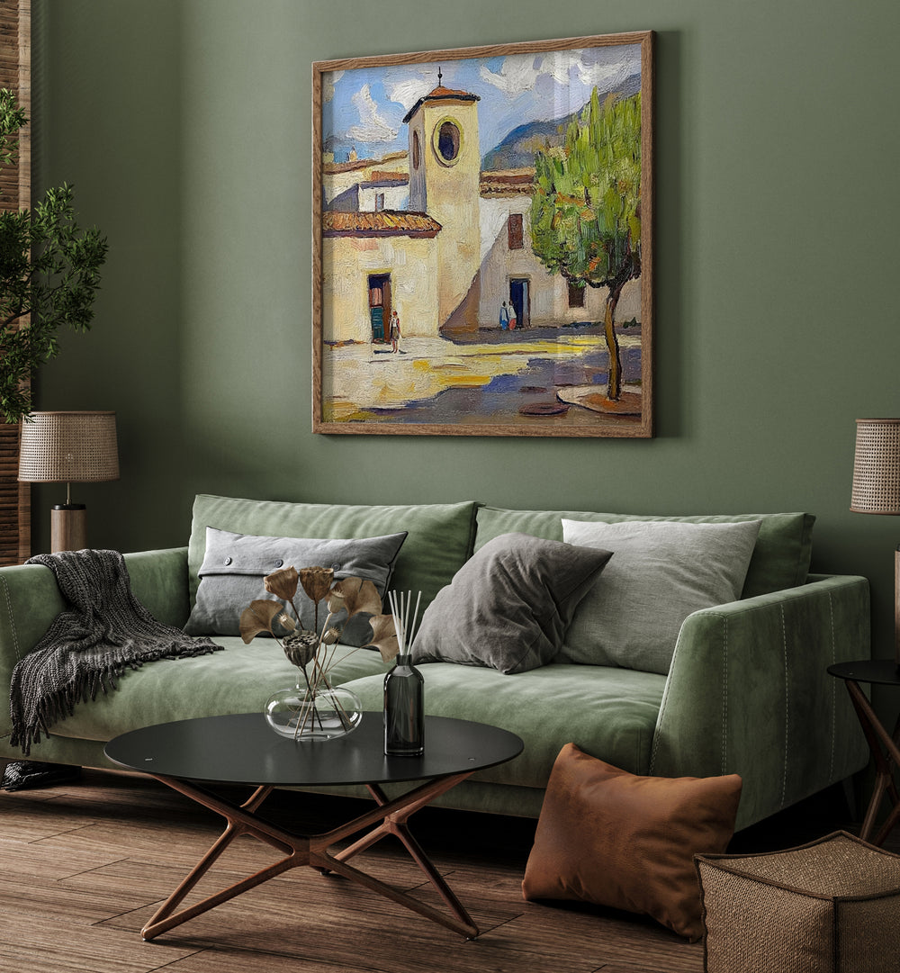 Experience the charm of TOWN IN SPAIN with this exquisite artwork, showcasing vibrant landscapes and culture.