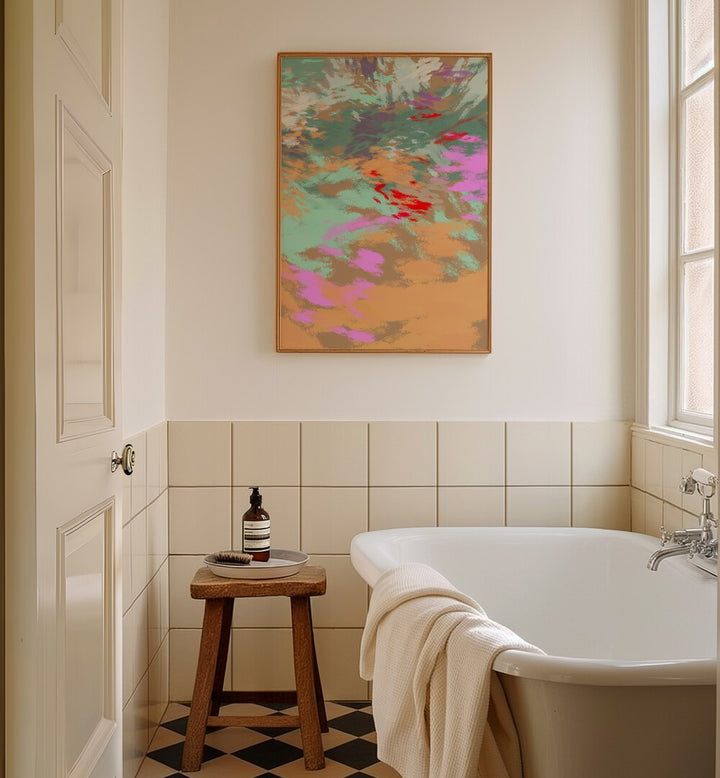 Brighten your space with LAZY SUMMER DAYS II, ABSTRACT PAINTINGS, capturing carefree summer vibes and warm sunshine.