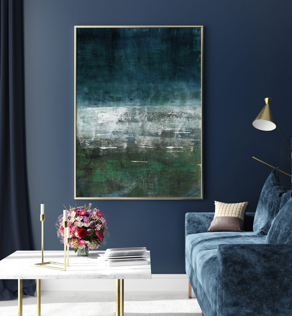 Explore the serene beauty of DEEP WATER, ABSTRACT PAINTINGS, showcasing ocean-inspired hues and textures.