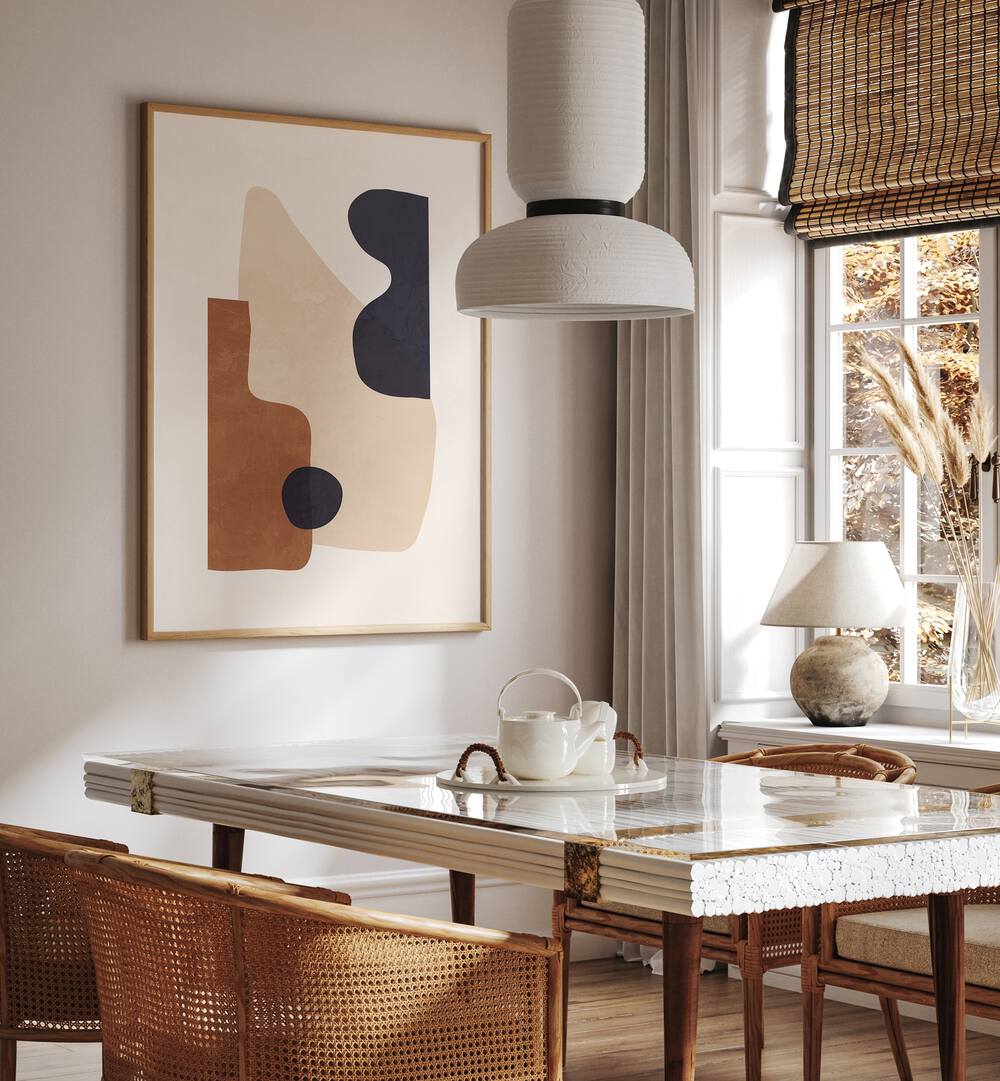 Elevate your decor with ABSTRACT MINIMAL SHAPES III, GEOMETRIC ART PRINTS featuring modern geometric designs.