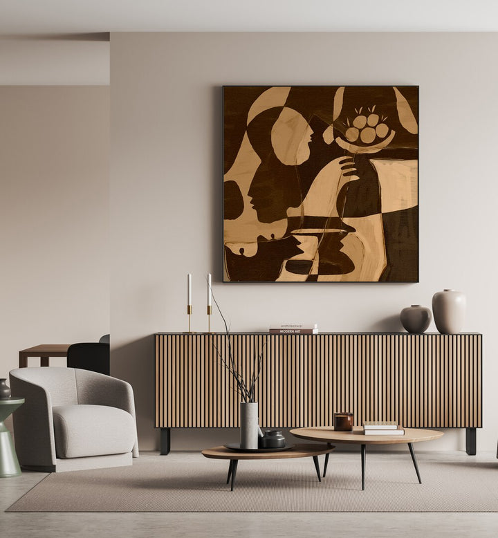 Sophisticated ESSENCE II, ABSTRACT PAINTINGS enhancing modern living spaces with elegance and serenity.