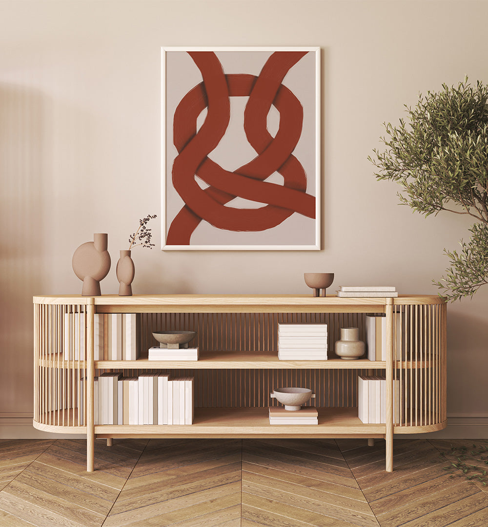 THE RED KNOT , ABSTRACT PAINTINGS