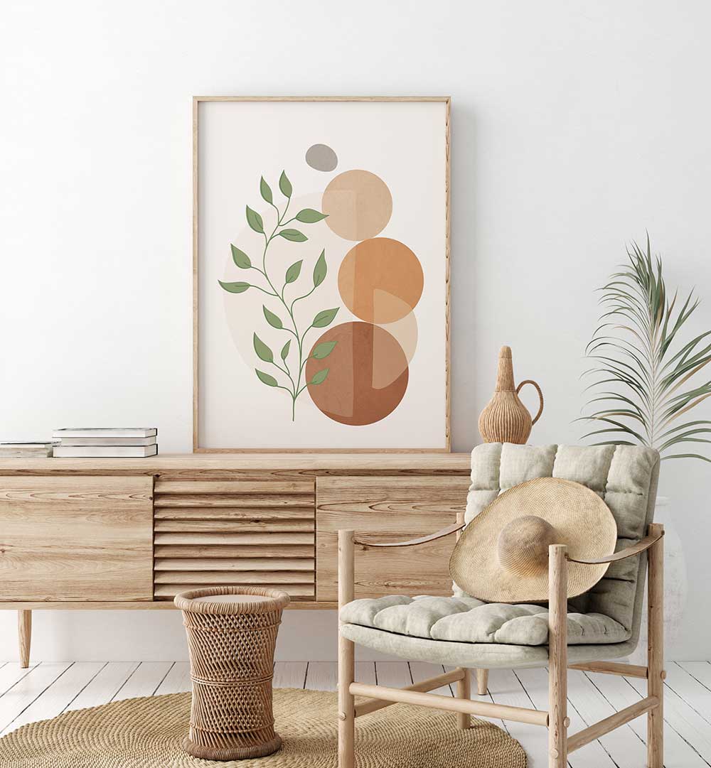 EARTHLY BALANCE , BOHO ART PAINTINGS