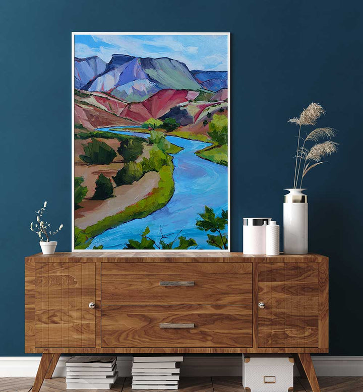 NEW MEXICO RIVER , LANDSCAPE PAINTINGS