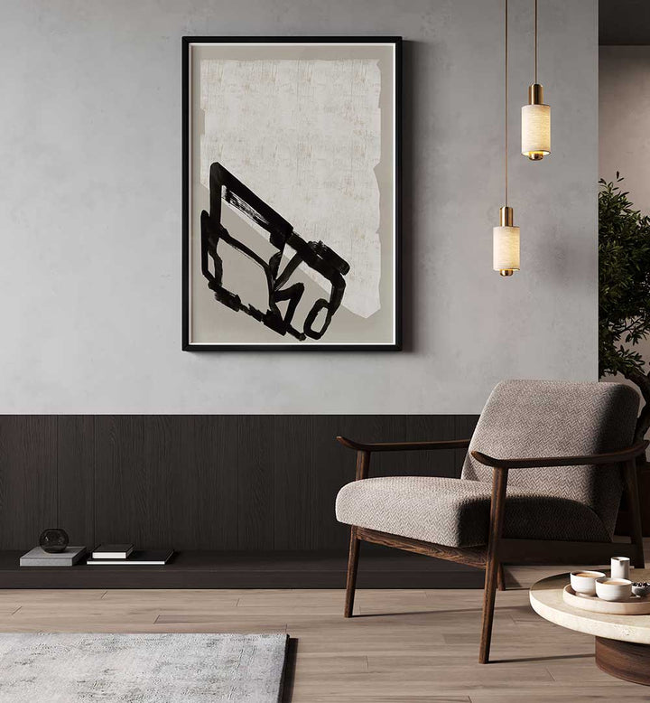Stylish living room featuring CONTEMPORARY I, ABSTRACT PAINTINGS that enhance modern decor with vibrant artistry.