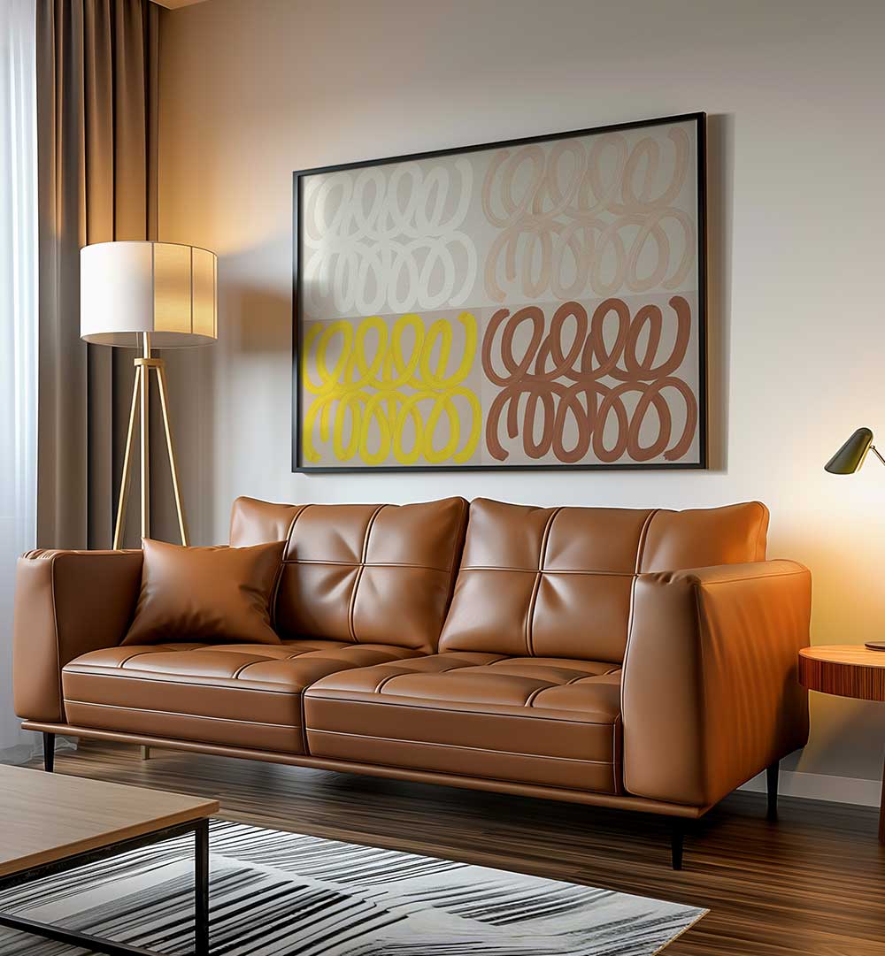 QUADRANTS OF LOOPS , ABSTRACT PAINTINGS