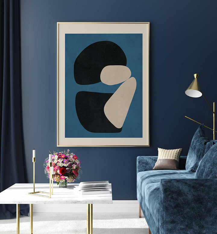 CONTRASTING SHAPES , ABSTRACT PAINTINGS