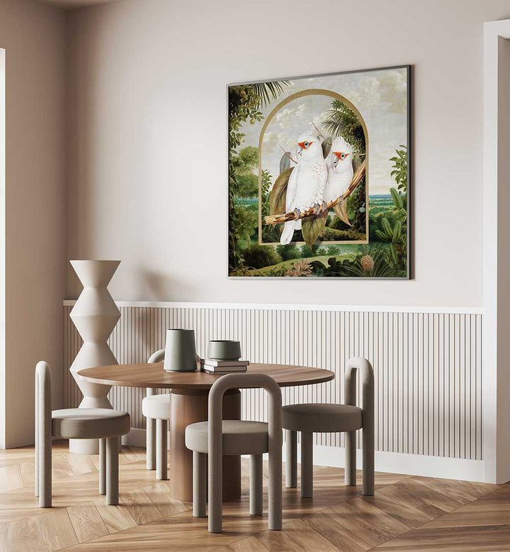 PARROTS' PARADISE II , ANIMAL PAINTINGS