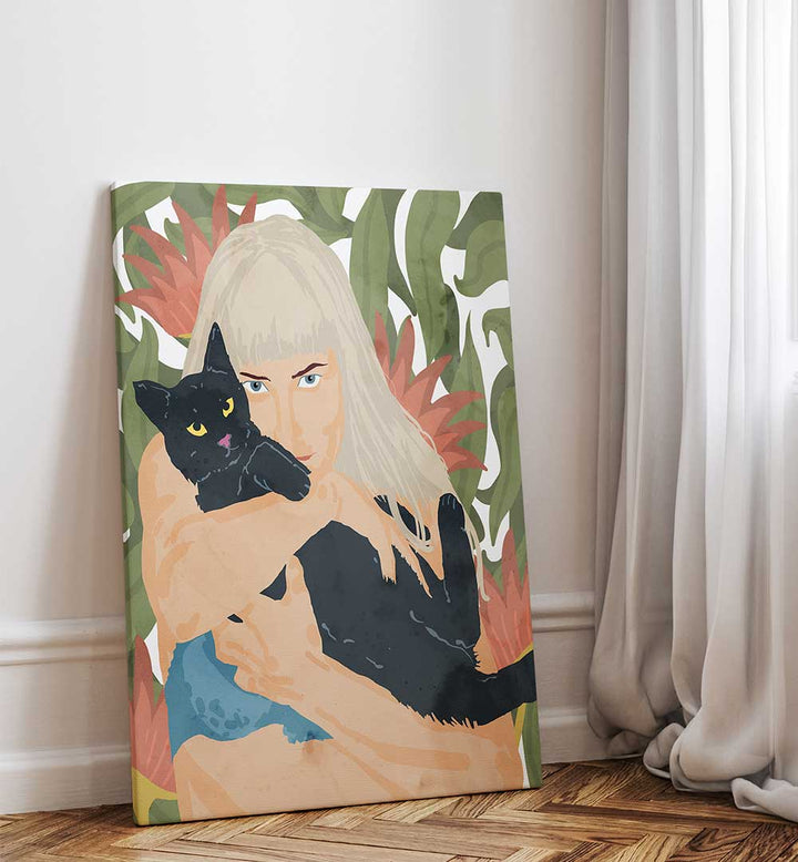 CAT LADY , PORTRAITS & FIGURATIVE ILLUSTRATIONS
