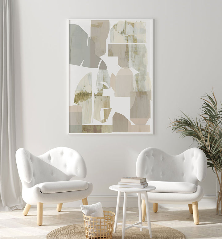 Transform your space with NEUTRAL NUANCES I, ABSTRACT PAINTINGS, featuring soft earth tones and muted colors.