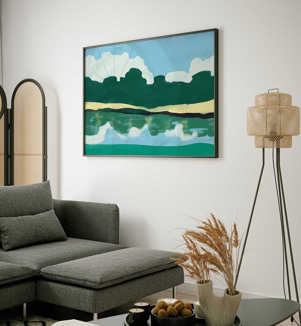 REFLECTIVE SERENITY , LANDSCAPE PAINTINGS