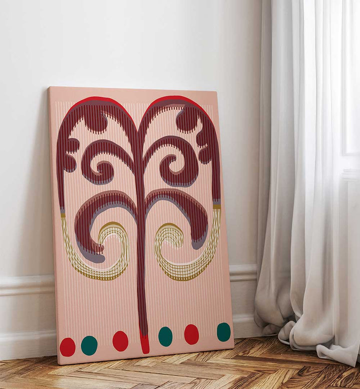 SPIRALING FRONDS , BOHO ART PAINTINGS