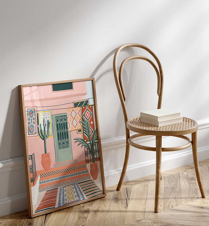 MOROCCAN TERRACE , TRAVEL POSTERS