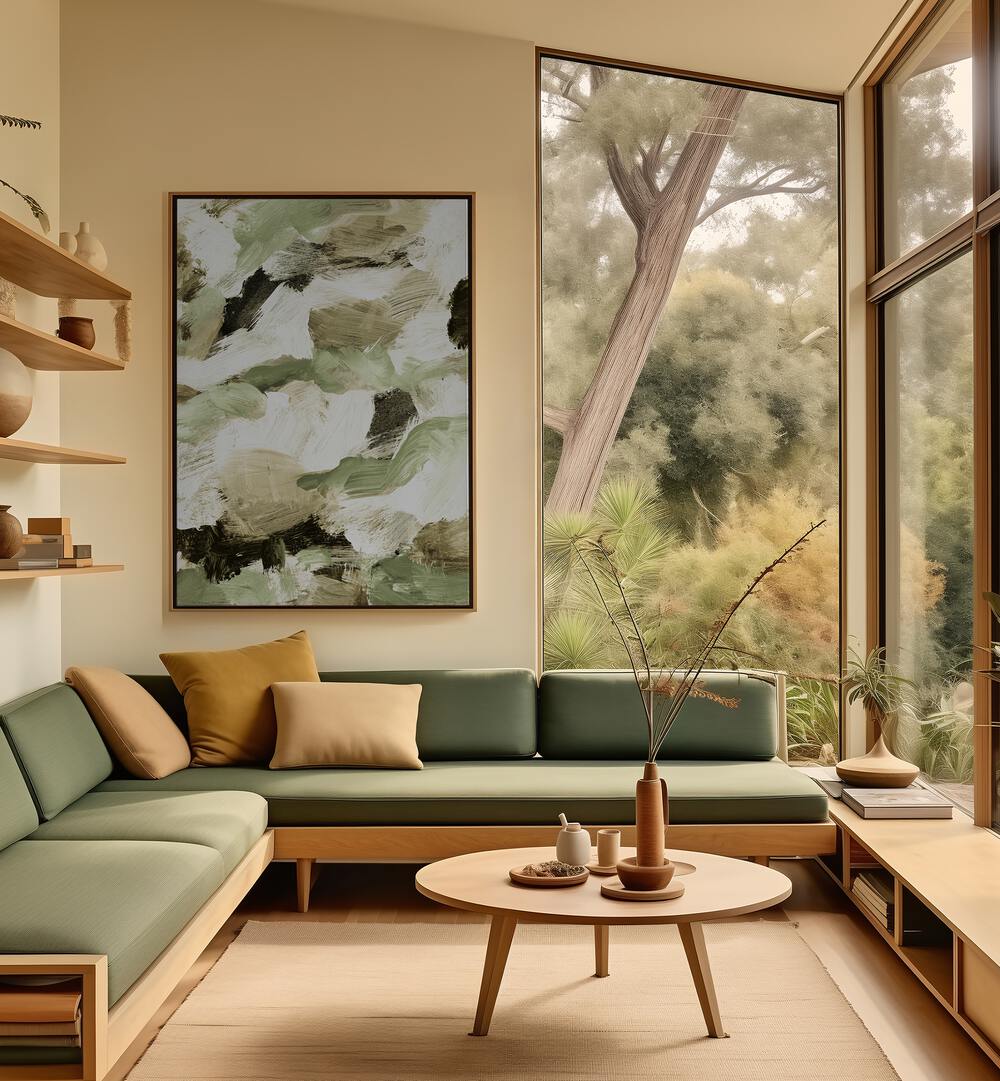 Transform your space with ABSTRACT PAINTING VI GREEN, a calming work of ABSTRACT PAINTINGS in soothing green hues.