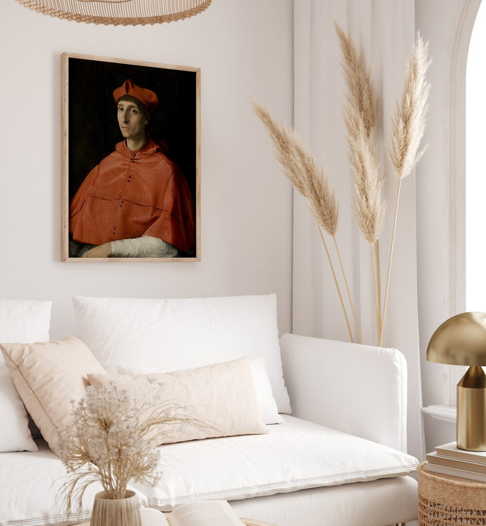 PORTRAIT OF A CARDINAL , VINTAGE PAINTINGS