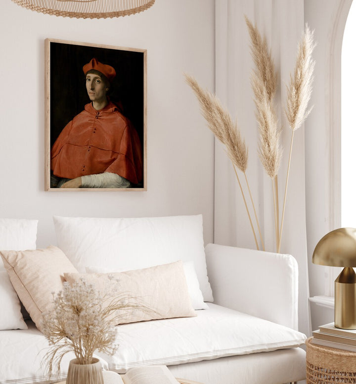 PORTRAIT OF A CARDINAL , VINTAGE PAINTINGS