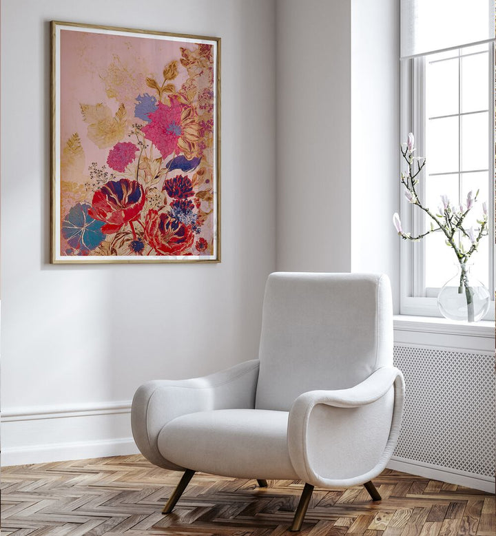 VINTAGE FLOWERS II, FLORAL FLOWER PAINTINGS add elegance and nostalgia to your living space with vibrant blooms.