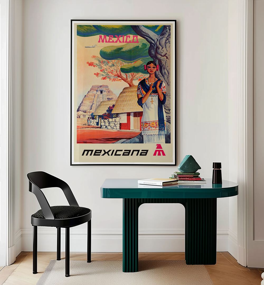 Discover MEXICANA I VINTAGE TRAVEL POSTERS, showcasing vibrant Mexican culture and landscapes in your decor.