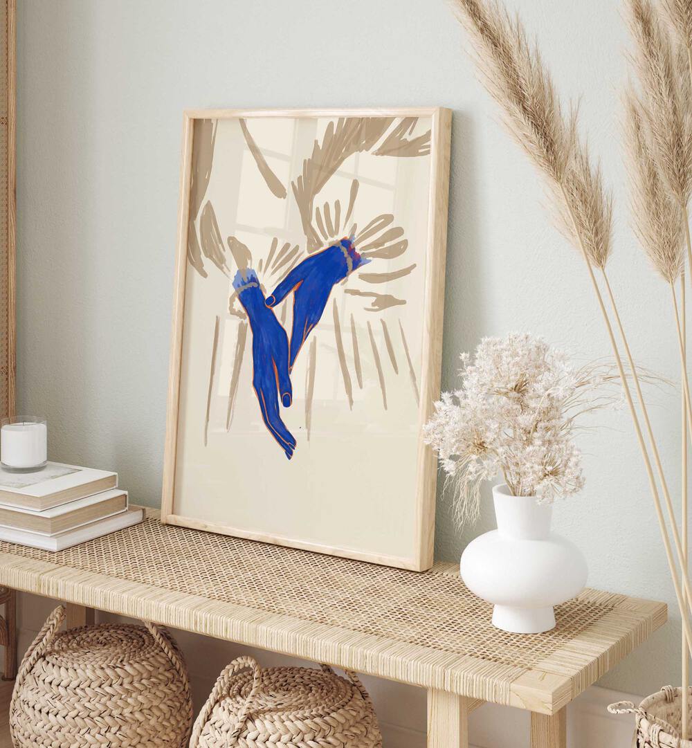 Stylish MAARTJE, PORTRAITS artwork featuring vibrant hands, perfect for adding emotion to your space.