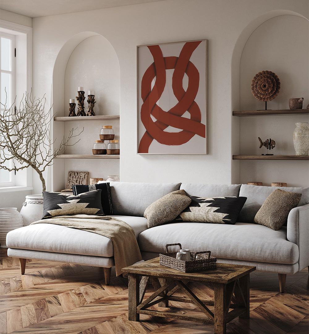 THE RED KNOT , ABSTRACT PAINTINGS