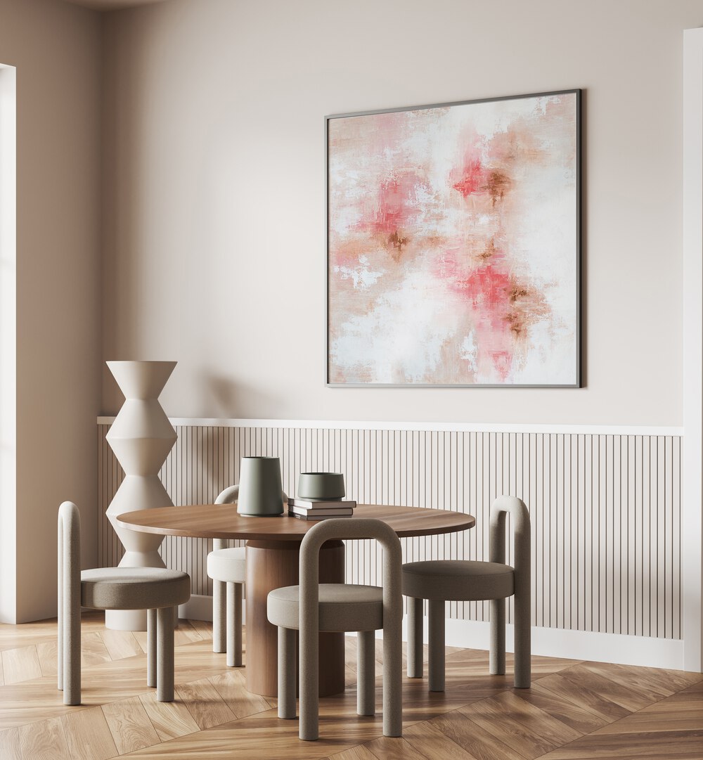 Elevate your space with ROSE GOLD 3, ABSTRACT PAINTINGS, a stunning blend of elegance and creativity for modern decor.