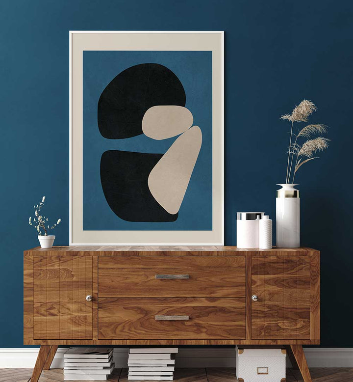 CONTRASTING SHAPES , ABSTRACT PAINTINGS