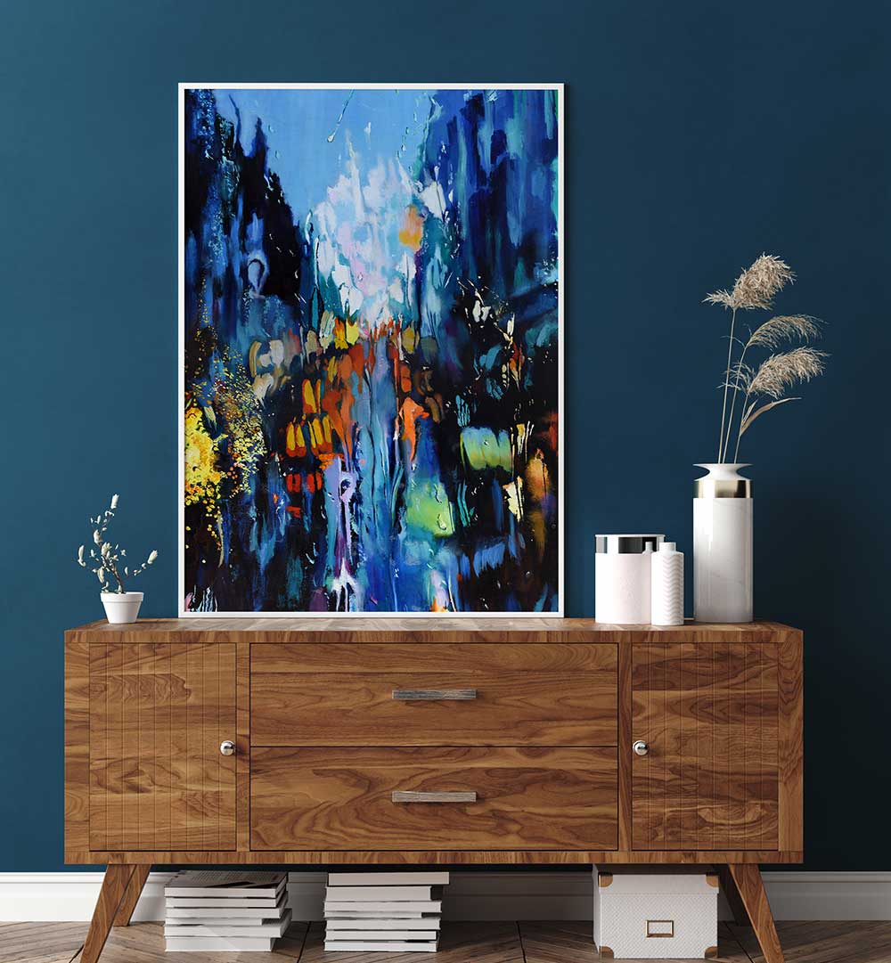 RAINY DAY NEW YORK , ABSTRACT PAINTINGS