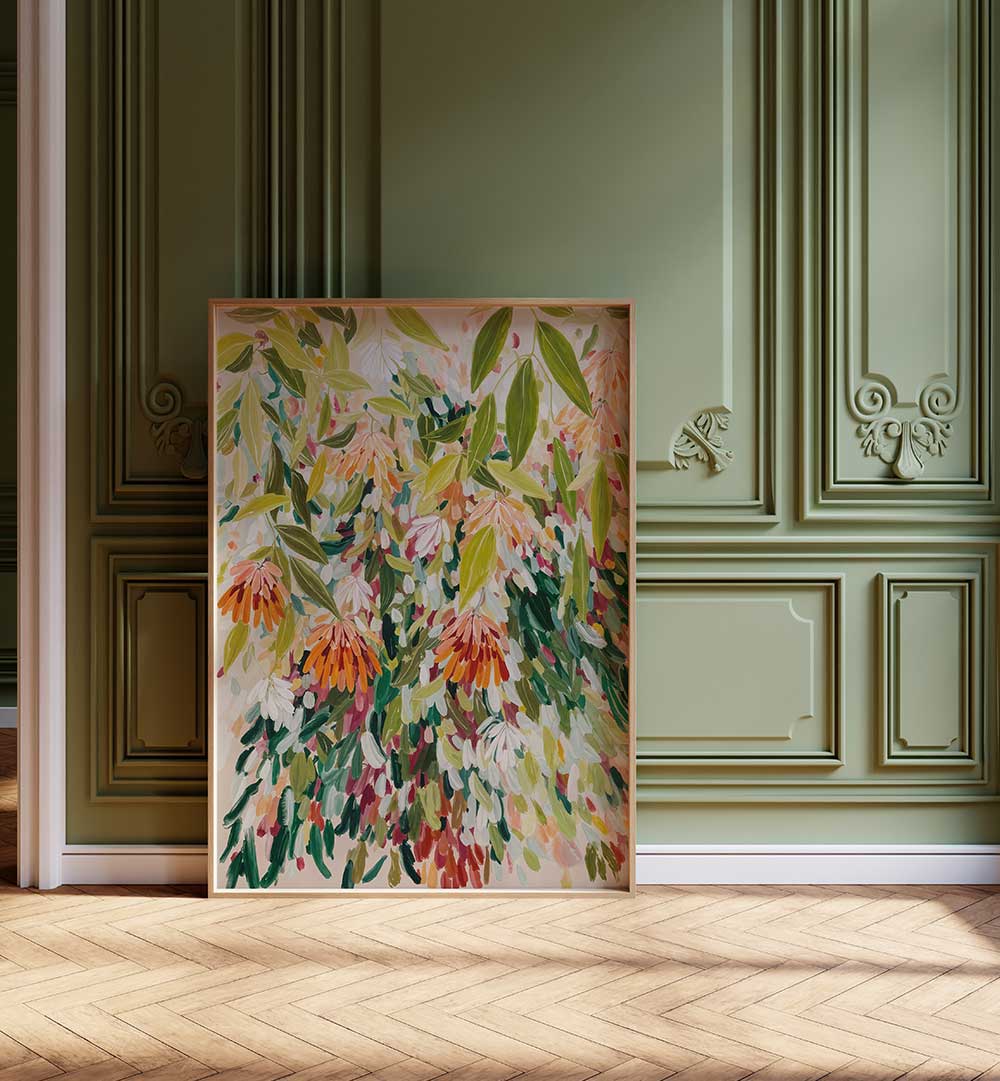 SPRING SONG , FLORAL FLOWER PAINTINGS