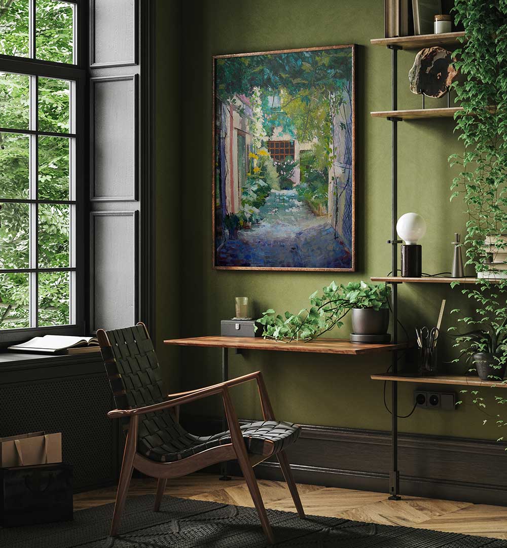 COURTYARD , LANDSCAPE PAINTINGS