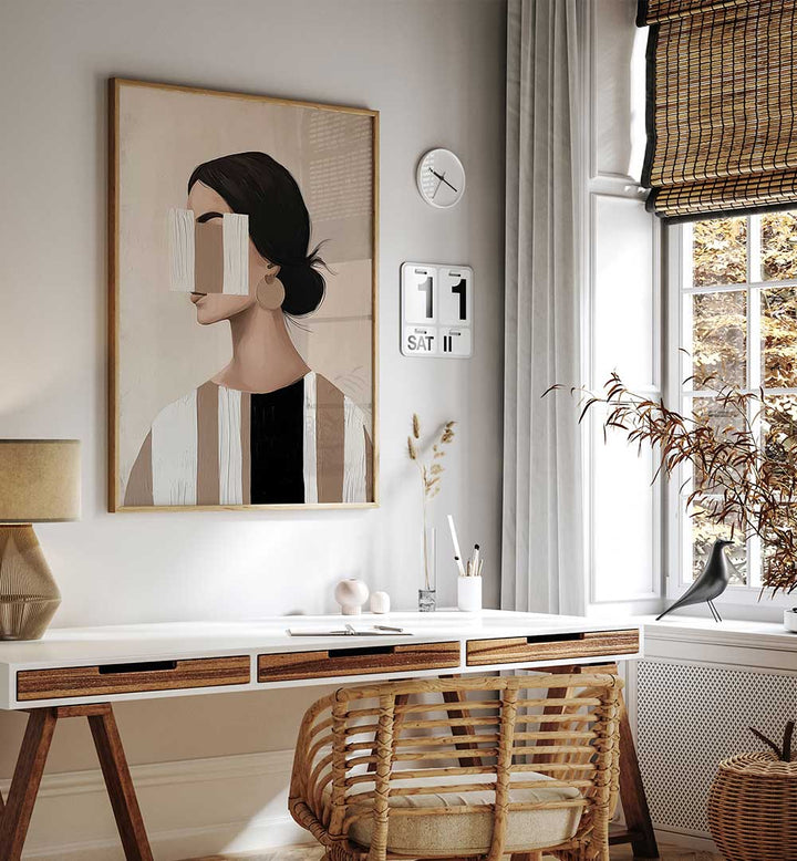 COLOUR PALETTE MOCHA MOUSSE XI , PORTRAITS & FIGURATIVE ILLUSTRATIONS