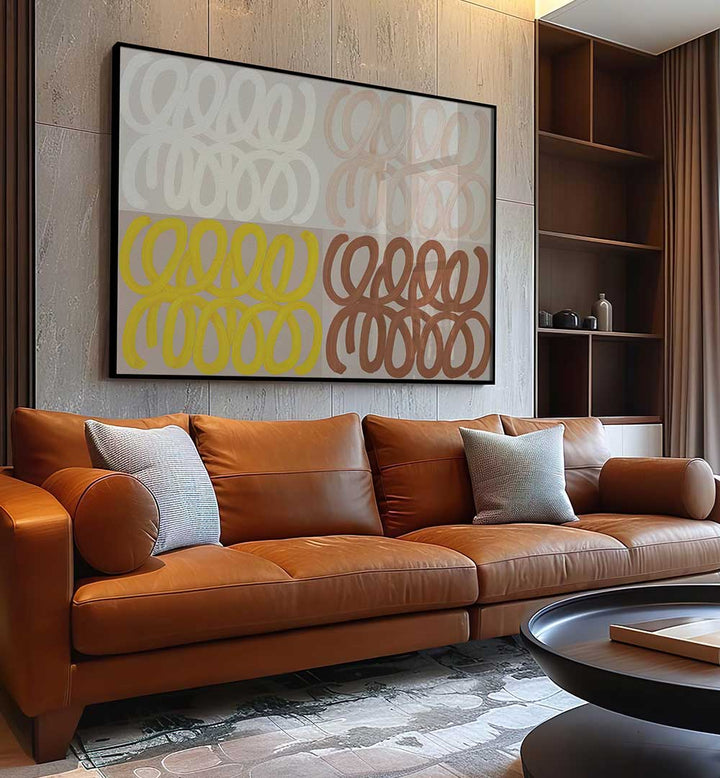 QUADRANTS OF LOOPS , ABSTRACT PAINTINGS