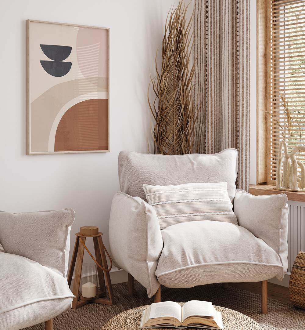 BROWN ART I , BOHO ART PAINTINGS