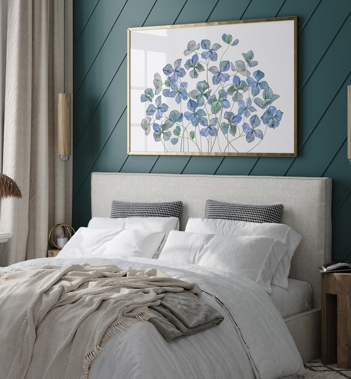 Vibrant HYDRANGEA, FLORAL FLOWER PAINTINGS enhance elegance in home decor with lifelike beauty and charm.