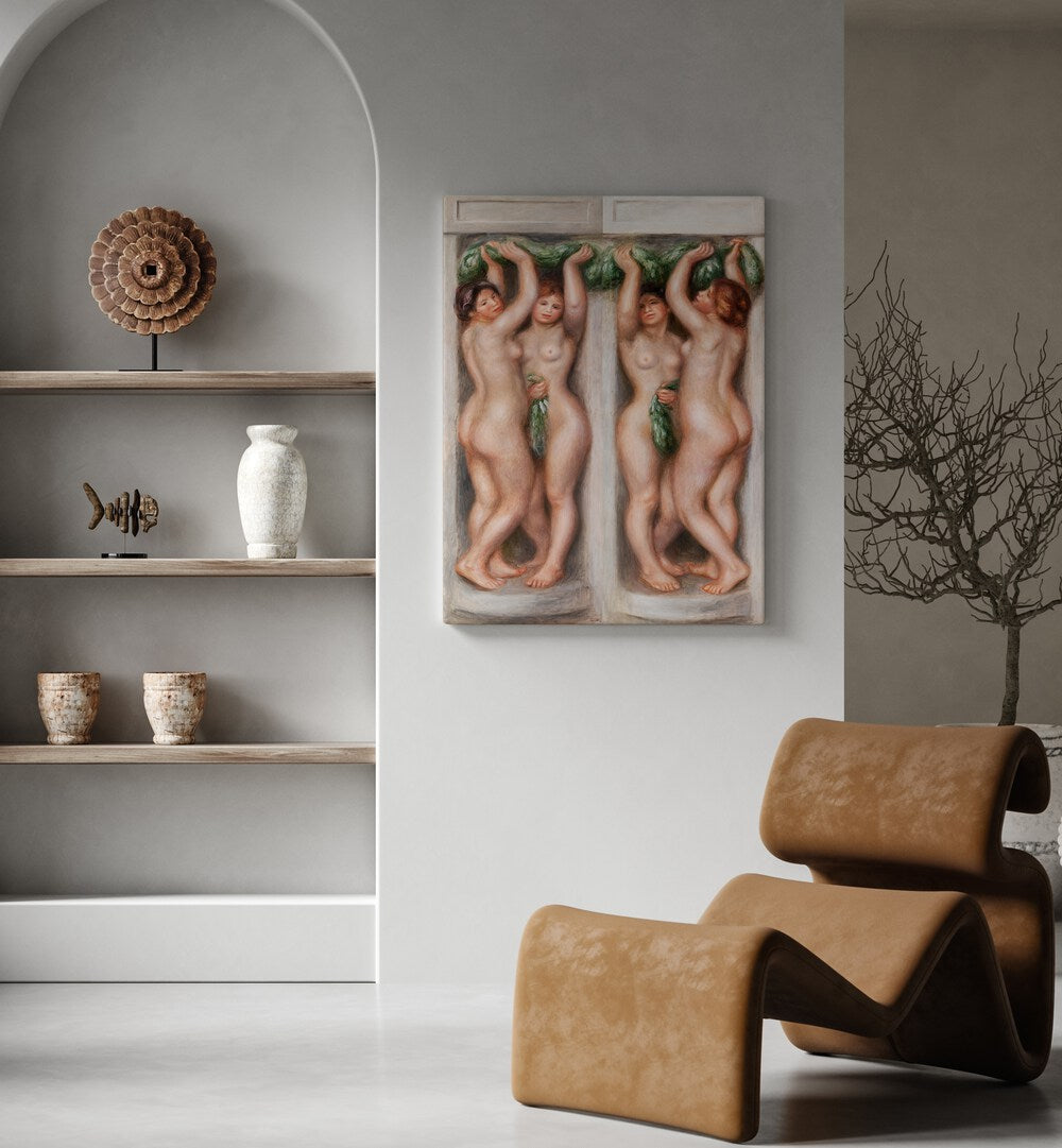 CARYATIDS : CARIATIDES (1910) , VINTAGE PAINTINGS