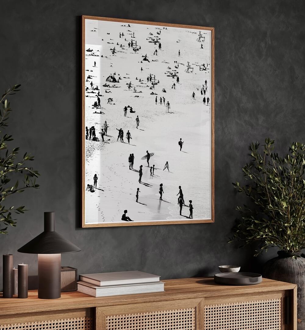 Stunning BEACH SILHOUETTES, BEACH PAINTINGS capturing serene beach scenes for tranquil home decor.