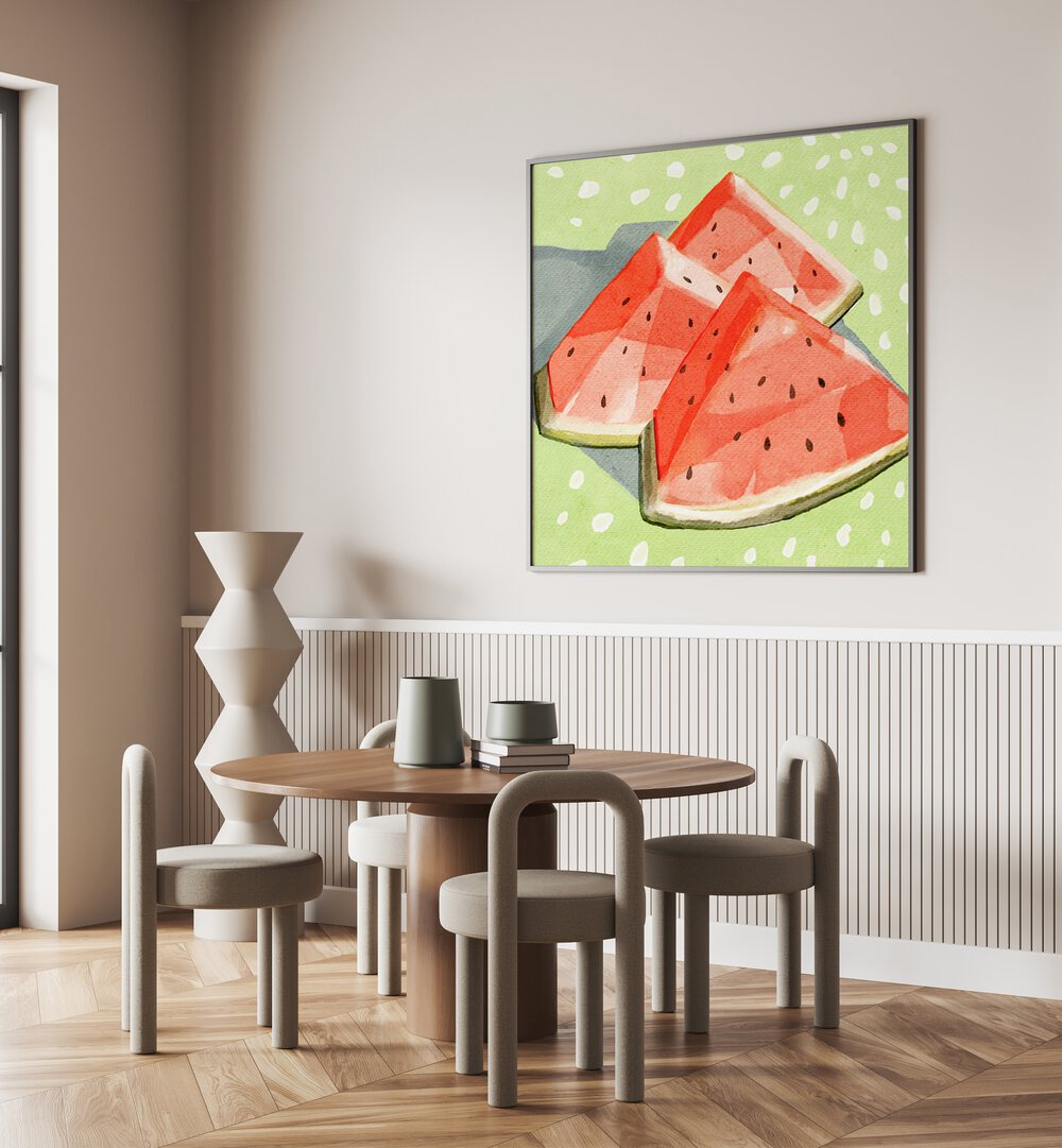 Bright and colorful WATERMELON II, KITCHEN POSTERS enhance your kitchen decor with a refreshing summer vibe.