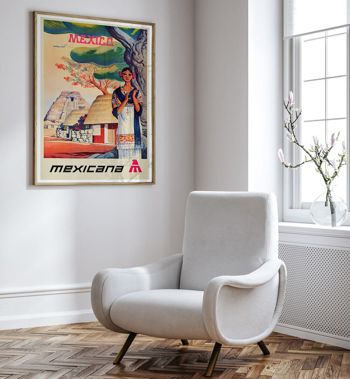 Enhance your decor with MEXICANA I VINTAGE TRAVEL POSTERS, showcasing Mexico's vibrant culture and landscapes.