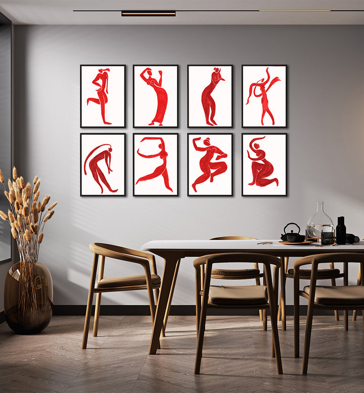 RED AURA GALLERY WALL , GALLERY WALLS & SETS
